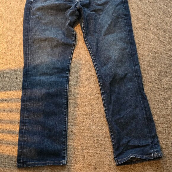 Imogene and Willie Blue Denim Jeans size 33 wide leg preowned great condition - Picture 3 of 10